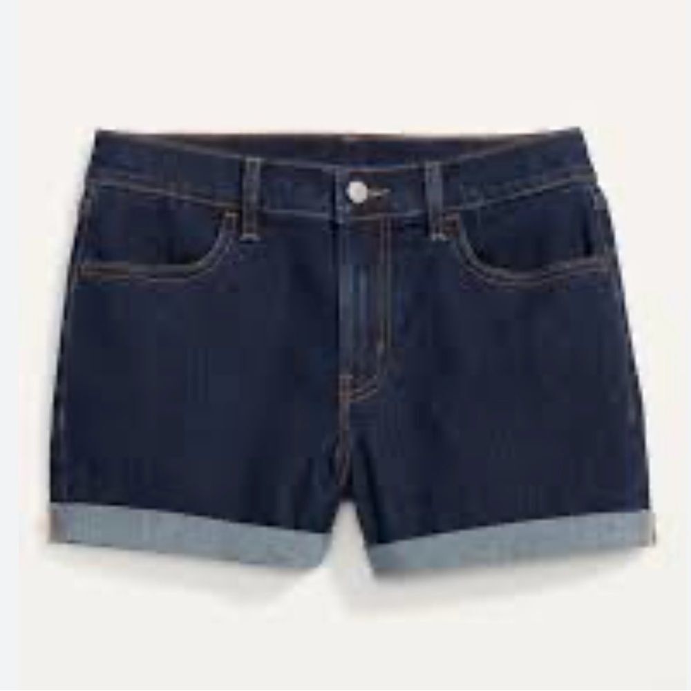 Old Navy Classic Blue Jean Shorts with Rolled Hems